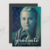 KLASSE VAN 2014 AFSTUDEREN FOTO INVITE KAART (Voorkant / Achterkant)