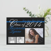 Klasse van 2014 Kleur Change Tri Foto Kaart (Staand voorkant)