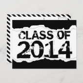 Klasse van 2014 (pagina scheur) briefkaart (Voorkant / Achterkant)