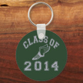 Klasse van 2014 Spoor en Veldgrijs 2 Sleutelhanger (Voorkant)