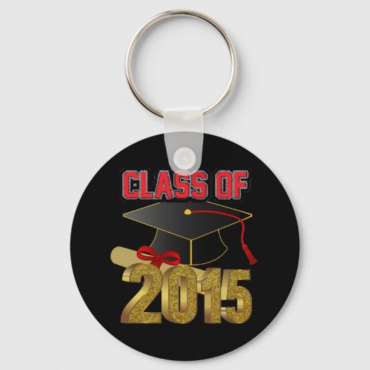 Klasse van 2015 2,25-inch Basic Button Sleutelhang Sleutelhanger (Voorkant)