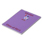Klasse van 2015 Aangepast Afstuderen klein Paars N Notitieblok (Gedraaid)