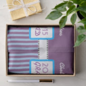 Klasse van 2015 of JAAR Aangepaste Paarse aanteken Tissuepapier (Geschenk)