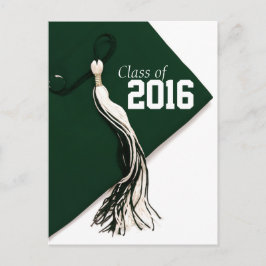 Klasse van 2016 Groen Pet Afstuderen Briefkaart