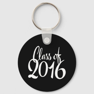 Klasse van 2016 Retro Typografie-Afstuderen Sleutelhanger