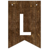 Klasse van 2016 Six Photo Rustic Wood White Text Vlaggetjes (Derde vlag)