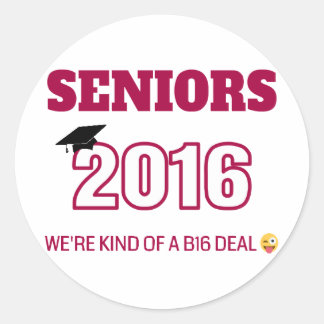 Klasse van 2016 - We zijn een soort B16 deal Ronde Sticker