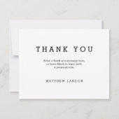 Klasse van 2017 Afstuderen Foto Dank U Nota Kaart (Achterkant)