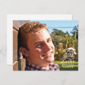 Klasse van 2017 Afstuderen Foto Dank U Nota Kaart (Voorkant / Achterkant)