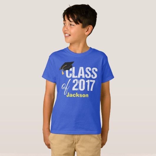 Klasse van 2017 Kindergarten Afstuderen Custom T-shirt (Voorkant volledig)