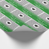Klasse van 2017 Zigzag Green Personalized Afstuder Cadeaupapier (Hoek)
