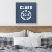Klasse van 2018 canvas afdruk (Insitu (Slaapkamer))