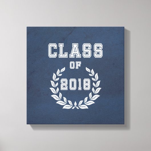 Klasse van 2018 canvas afdruk (Voorkant)