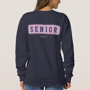 Klasse van 2018 Gingham Afstuderen Sweatshirt