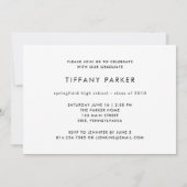 Klasse van 2018 | Moderne typografie Foto Afstudee Kaart (Achterkant)