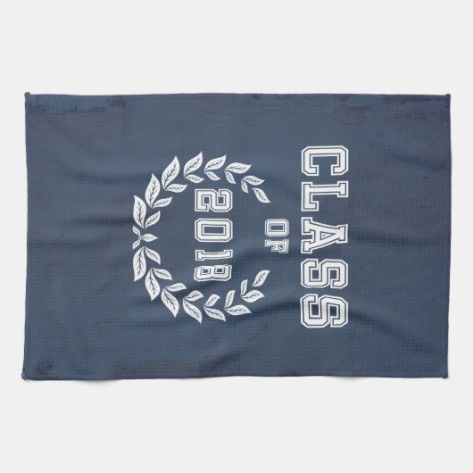 Klasse van 2018 theedoek (Horizontaal)