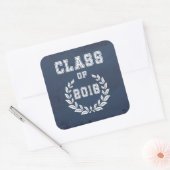 Klasse van 2018 vierkante sticker (Envelop)