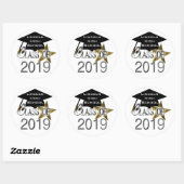 Klasse van 2019 Afstuderen afdichtingen Ronde Sticker (Vel)