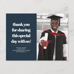 Klasse van 2019 Foto Afstuderen Dank u Briefkaart