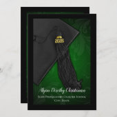 Klasse van 2019 Green Tassel College Graduation Kaart (Voorkant / Achterkant)