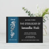 Klasse van 2019 High School of College Afstuderen Kaart (Staand voorkant)