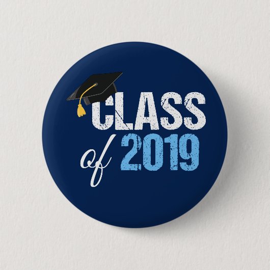 Klasse van 2019 Hoger Afstuderen Ronde Button 5,7 Cm (Voorkant)
