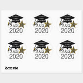 Klasse van 2020 Afstuderen afdichtingen Ronde Sticker (Vel)