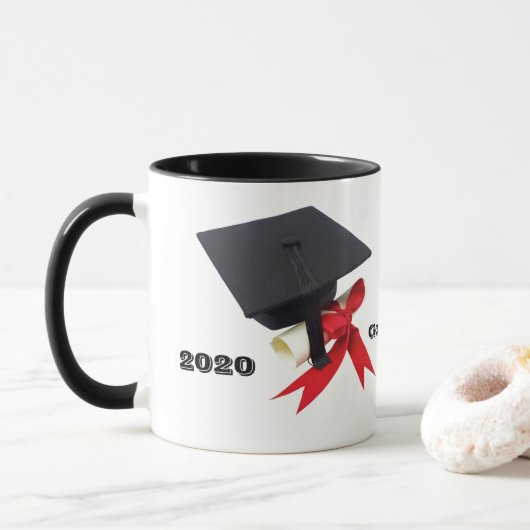 Klasse van 2020 Afstuderen Dag koffie Mok van Janz (Met donut)