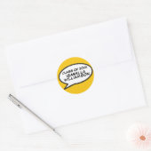 Klasse van 2020 Afstuderen Speech Bubble Fun Ronde Sticker (Envelop)