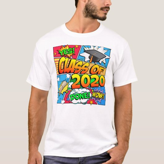 Klasse van 2020 Comic Book T-shirt (Voorkant)