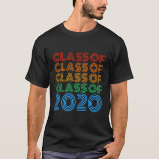 Klasse van 2020  Retro Text Design 2020 Senio T-shirt