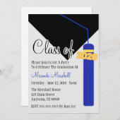 Klasse van 2020 Tassel Afstuderen invite (blauw) Kaart (Voorkant / Achterkant)