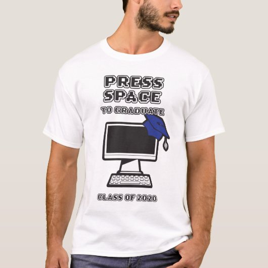 Klasse van 2020 virtueel Afstuderen T-shirt (Voorkant)
