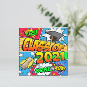 Klasse van 2021 Comic Book Kaart (Staand voorkant)