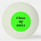 Klasse van 2021 Custom Neon Green Graduation Party Pingpongballen (Voorkant)