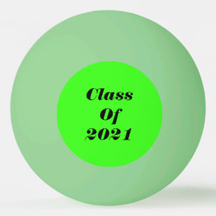 Klasse van 2021 Custom Neon Green Graduation Party Pingpongballen