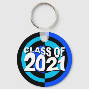 Klasse van 2021 Sleutelhanger blauw zwart