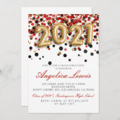 Klasse van 2021 Uitnodiging voor afstudeerfeest (Voorkant / Achterkant)