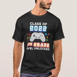 Klasse van 2022 4e klasse ontgrendeld videospel t-shirt