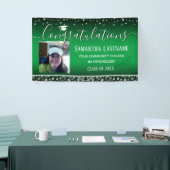 Klasse van 2022 Afstuderen Silver Confetti One Pho Spandoek (Beurs)