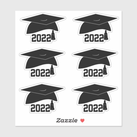 Klasse van 2022 Afstuderen Sticker (Vel)