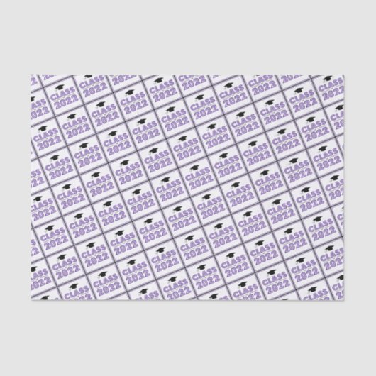 Klasse van 2022 Afstuderen-weefselpapier (eierplan Tissuepapier (Voorkant)