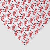 Klasse van 2022 Afstuderen-weefselpapier (rode Pet Tissuepapier (Detail)