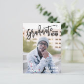 Klasse van 2022 het Moderne Afstuderen van de Foto Uitnodiging Briefkaart (Staand voorkant)