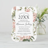 Klasse van 2022 roze Afstuderen Kaart (Staand voorkant)