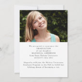 Klasse van 2023 Aankondiging van foto-Afstuderen (Achterkant)