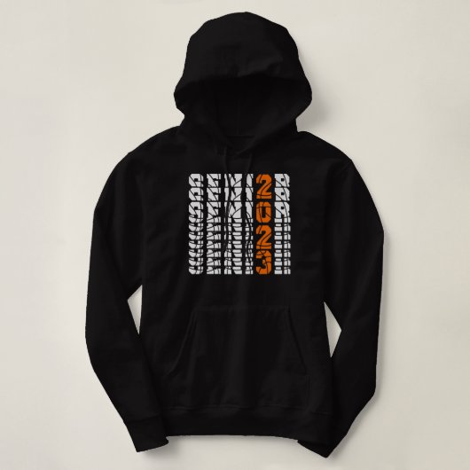 Klasse van 2023 Afstuderen Afstuderen honkbalpen Hoodie (Design voorkant)