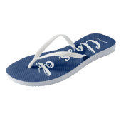 Klasse van 2023 Afstuderen Blue Personalized Teenslippers (Schuin)