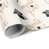 Klasse van 2023 Afstuderen Gift, Gefeliciteerd Afs Cadeaupapier (Rol Hoek)