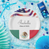 Klasse van 2023 Afstuderen Mexicaans-Amerikaanse Papieren Bordje (Feest)